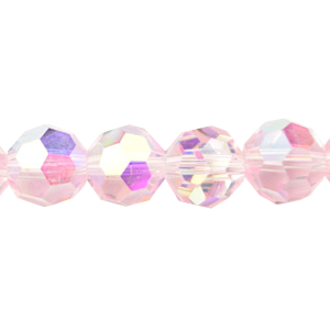 Bead, Helenski Crystal, 8mm Round - Rosaline AB