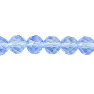 Bead, Helenski Crystal, 6mm Round - Light Sapphire