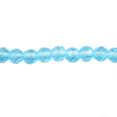 Bead, Helenski Crystal, 4mm Round - Aquamarine