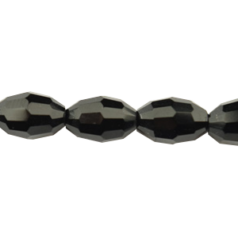Bead, Helenski Crystal, 9x6mm Oval - Jet Black