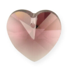 Pendant, Helenski Crystal 10mm Heart - Amethyst