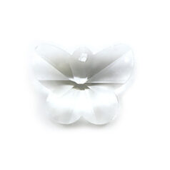 Pendant, Helenski Crystal 12x15mm Butterfly - Crystal