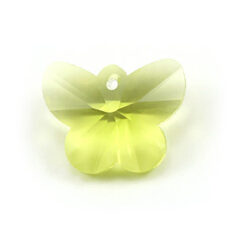 Pendant, Helenski Crystal 12x15mm Butterfly - Jonquil