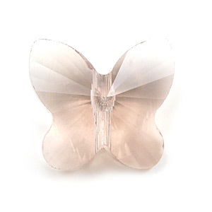 Bead, Helenski Crystal 14mm Butterfly - Light Amethyst