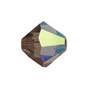 Bead, Swarovski Crystal, Art.5301 (Art.5328) 4mm Bicone - Light Smoked Topaz
