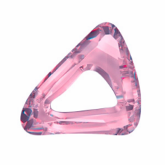 Swarovski Crystal Art.4736 30mm Organic Cosmic Triangle - Crystal Antique Pink