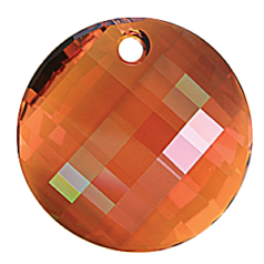 Swarovski Crystal Art.6621 18mm Twist Pendant - Crystal Copper