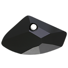 Swarovski Crystal Art.6657 16x27mm Galactic Horizontal Pendant - Jet