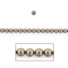Art.5810 3mm Round Pearl - Brown