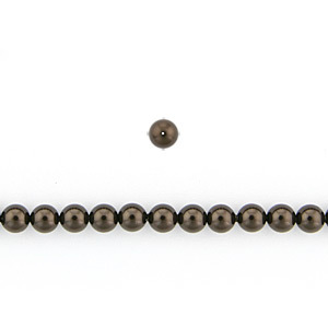 Beazu Swarovski Crystal Pearls Swarovski Crystal 4mm Round Pearl (hole