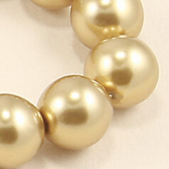 Art.5810 5mm Round Pearl - Light Gold