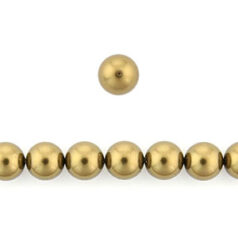 Art.5810 8mm Round Pearl (hole size:0.9mm) - Antique Brass