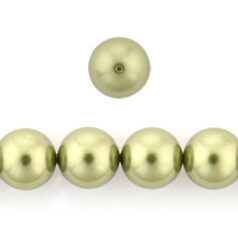 Swarovski Crystal Art.5810 12mm Round Pearl (hole size:0.9mm) - Light Green