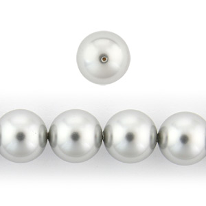 Swarovski Crystal Art.5811 10mm Pearl (Large Hole) - Light Grey