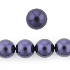 Swarovski Crystal Art.5811 10mm Pearl (Large Hole) - Dark Purple