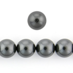 Art.5811 12mm Pearl (Large Hole) - Black