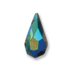 Preciosa Crystal Drop 18x9mm - Jet AB