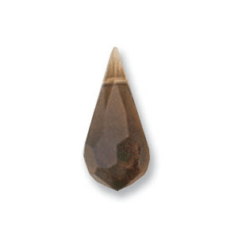 Preciosa Crystal Drop 18x9mm - Smoke Topaz