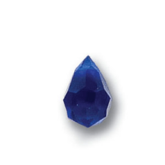 Preciosa Crystal Drop 15x9mm - Capri Blue