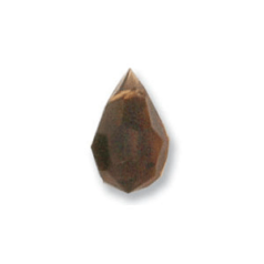 Preciosa Crystal Drop 15x9mm - Smoke Topaz