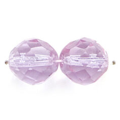 Bead, Czech firepolish, 12mm round faceted, ALEXANDRITE