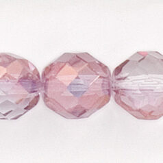 Bead, Czech firepolish, 12mm faceted half coat lustre, AMETHYST BROWN