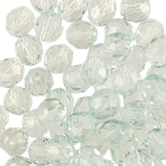 10mm Round Crystal Coloured - Palest Green Aqua