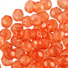 10mm Round Crystal Coloured - Rosa Ruby