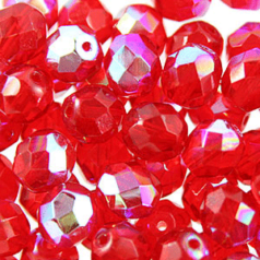 8mm Round - Siam Ruby AB