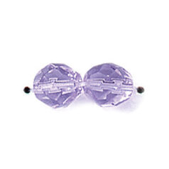 Bead, Czech firepolish, 8mm round faceted, ALEXANDRITE