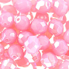 8mm Round - OPAL Light Rose AB