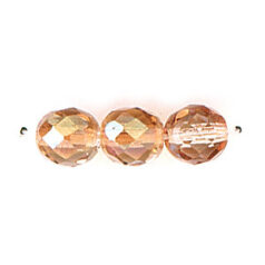 Bead, Czech firepolish, 8mm round faceted celsian