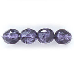 Bead, Czech firepolish, 6mm round faceted speckled, MIDNIGHT BLUE