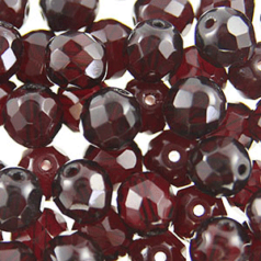 4mm Round - Garnet