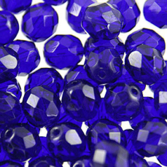 4mm Round - Cobalt Blue
