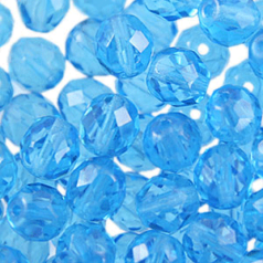 4mm Round - Aqua