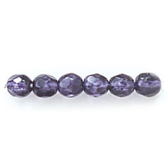 Bead, Czech firepolish, 4mm faceted round speckled, MIDNIGHT BLUE