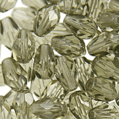 7x5mm Drop - Black Diamond