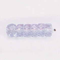 Bead, Czech firepolish, 3x6mm faceted rondelle wheel, ALEXANDRITE