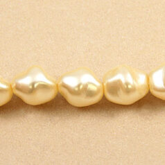 11x10mm Baroque Glass Pearl - Cream