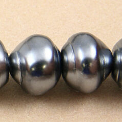 10mm Baroque Glass Pearl - Grey