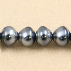 6mm Baroque Glass Pearl - Grey