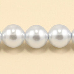 Czech Glass Pearl 8mm Round - Lt Blue