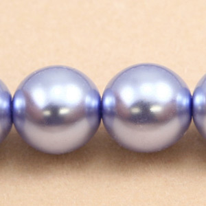 Czech Glass Pearl 10mm Round - Lt Purple
