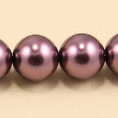 Czech Glass Pearl 10mm Round - Dark Violet