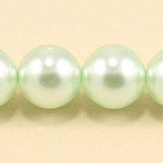 Czech Glass Pearl 10mm Round - Lt Green