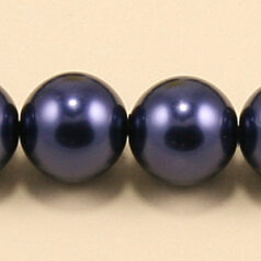 Czech Glass Pearl 10mm Round - Dark Navy Blue