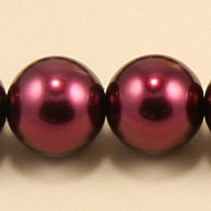 Czech Glass Pearl 12mm Round - Burgundy