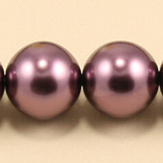 Czech Glass Pearl 12mm Round - Dark Violet