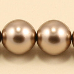 Czech Glass Pearl 12mm Round - Bronze
